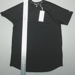 Kenneth Cole Men’s Tech SS Shirt Cool Mesh Curved Hem Stretch Wicking Soft Black