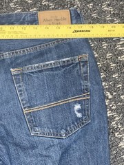 ABERCROMBIE & FITCH Men”s Jeans Classic Straight Distressed Worn Washed 33×32