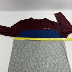 American Eagle Mens XL Heather Gray, Blue And Red Long Sleeve Tee Super Soft