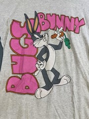 Vintage 90’s Bugs Bunny College Ware Sleepshirt Graphic Print Looney Tunes