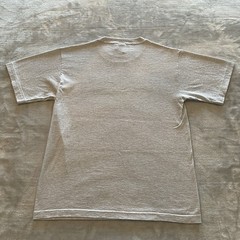 Vintage 90s Single Stitch T-Shirt Mens Small Gray Striped Grayton Beach USA Made