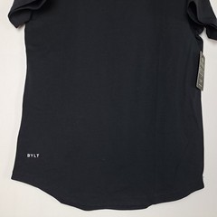 NWT BYLT Wide Neck Lux T-Shirt Mens Large Black Athletic Fit S/S Premium Basics