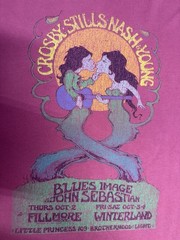 Bill Graham Presents Men’s XL T Shirt Concert Crosby Stills Nash Fillmore West