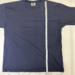 Vintage Blue Striped Kingstree Classic Shirt Mens XL Blank Made USA Soft Tee