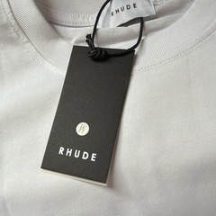 RHUDE Men’s M White Graphic Logo T-Shirt Short Sleeve Crew Neck NWT