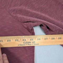 Carbon 2 Cobalt V-Neck Shirt Mens XL Burgundy Slub Knit Long Sleeve 144552