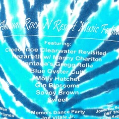 Vtg Rock n Resort Signed Gregg Rolie Music Festival Tie Dye T Shirt Fits Small