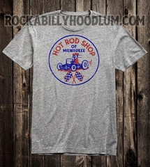 Hot Rod Tee T Shirt Drag Race Racing Speed Shop Milwaukee Wisconsin