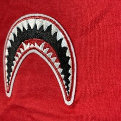 Eternity BC/AD Mens T-Shirt Size XL Embroidered shark mouth red brand new NWT
