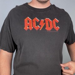 Vintage AC/DC Band T-shirt Black Mens XL