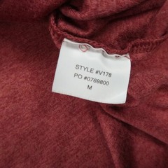 Vuori Shirt Mens Medium Red Strato Tech Tee Long Sleeve Crew Neck V178