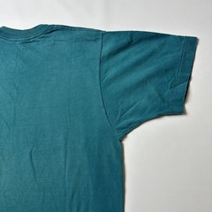 VTG BVD Shirt Mens Large Turquoise Pocket Crewneck USA Single Stitch Selvedge