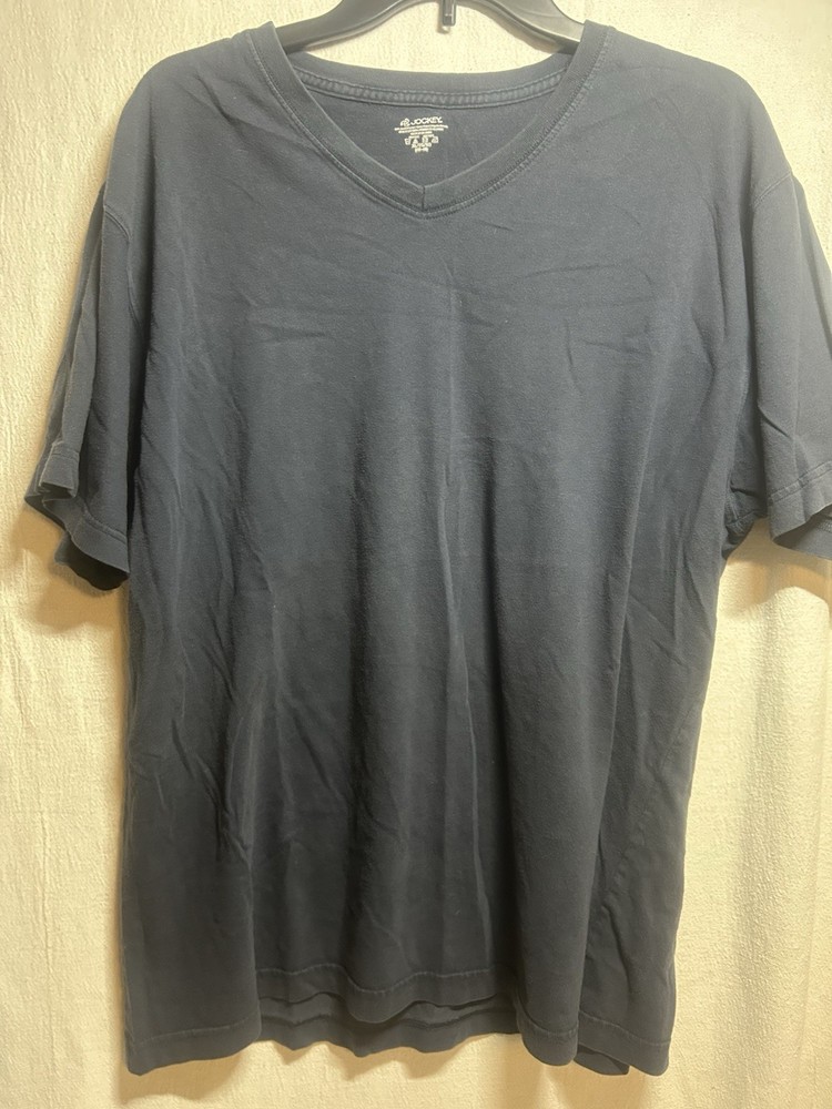 Jockey Classic Men’s Heavy Weight T-shirt Navy Blue Size XL