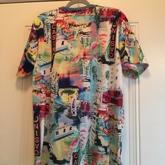 Miami Super Shine Print by Drill Men’s T-Shirt Size XL Hot Art Deco Theme NWOT