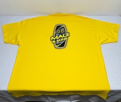 NEW VTG 90’s Maui & Suns Yellow Surf Beach T Shirt Men’s 2XL (3XL) BIG & TALL