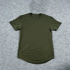 BYLT Shirt Mens Large Green Drop-Cut Crewneck Stretch Tee Tagless Casual