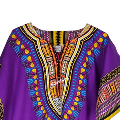 100% COTTON Unisex Dashiki Africa Tribal Print Festival Kaftans Shirt Blouse Top