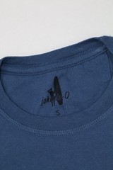 Johnnie-O Mens Graphic Tee JO Flag XX Wake Blue Size Small American Flag Cotton