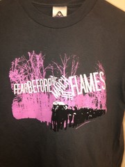 VTG 2004 Fear Before The March Of Flames Art Damage Hardcore Band T-Shirt Sz XS