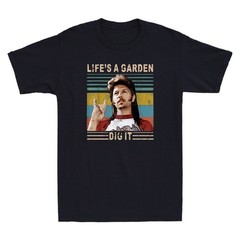 Life Is A Garden Dig It Funny Meme Gardening Gardener Gift Vintage Men’s T-Shirt