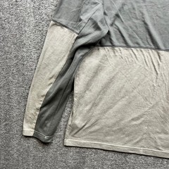 Adidas Shirt Mens Large Gray Climalite Two Tone Long Sleeve Athletic Tee L