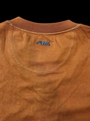Mountain Khakis Shirt Mens Medium Orange Trapper Henley Longsleeve Heavyweight
