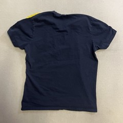 U.S. Polo Assn V Neck T-Shirt Mens Medium #3 Big Pony Embroidered Yellow Stripes