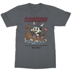 Norway RO Ball Graphic Soccer Unisex Vintage Cotton T-Shirt