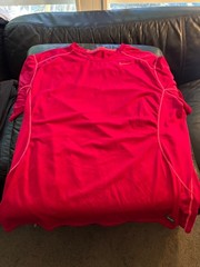 Nike Pro COmbat dri fit t shirt 2xl maroon MInt condition athletic work out gear