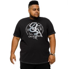 D555 Mens Cortex Big Tall Kingsize California Snake Printed T-Shirt Top – 3XL
