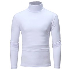 Men’s Thermal Underwear Top Slim Fit High Neck Long Sleeve Winter Shirt