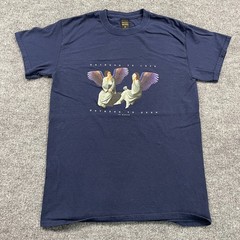 Vintage Y2K 10.Deep Black-Sabath Heaven And Hell Parody Shirt Small 18×26 Blue