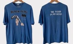 New 1986 Black Flag In Your Head Reprint All Size Shirt C59.312 Blue color