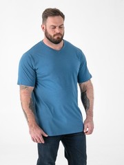 D555 Duke Big Mens Plain Cotton V Neck T-Shirt1 2XL-5XL 6XL 7XL 8XL 9 Colours