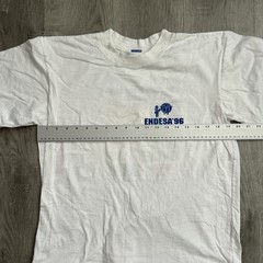 Vintage Sandria ENDESA 96 Shirt Mens Medium White Dominican Republic 90s Tee