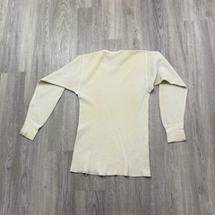 Vintage JE Morgan Thermal Shirt Men’s XL White 80s Waffle Knit Base Layer