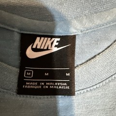 Nike Mens Blue Solid Crew Neck Short Sleeve Cotton Knit T-Shirt Zip Pocket M