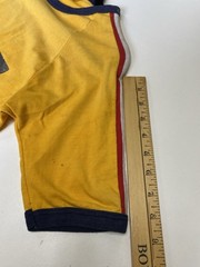 Vintage 70s Beatles M 38-40 Ringer T Healthknit T-shirt Yellow Stripes