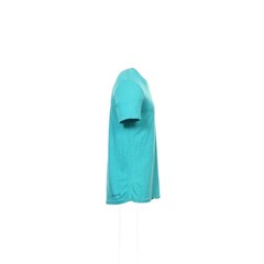 Cohesive & Co. Mens V-Neck T-Shirt S Aqua Heather Cotton Blend Short Sleeve Tee