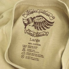 Standard California T-Shirt Cut & Sew Print Beige L Used