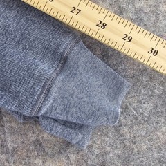 American Fighter Shirt Mens 3XL Gray Long Sleeve Shirt Thermal Waffle Knit