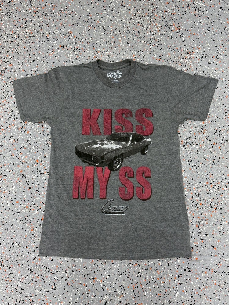 Tee Luv Kiss My SS – Chevrolet Camaro T-Shirt – Gray – M