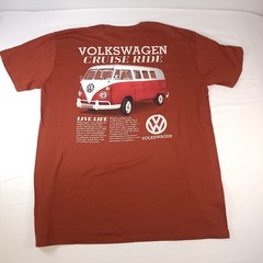 NWT Volkswagen “Cruise Ride” 11-Window Splittie Bus Graphic Tee – Orange – XL