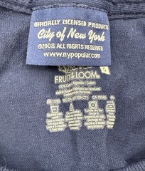 Official Licensed NYPD Men’s Sleeveless T-Shirt Size Large Blue Muscle Tee NWT