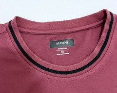 Alfani Stretch Crewneck T-Shirt in a burgundy/maroon Sz-XXL