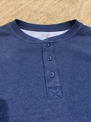 Red Head Thermal Henley Shirt Lot of 2 Mens 2XLT Stretch Waffle Knit Long Sleeve