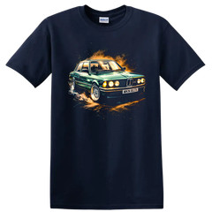 BMW E21 Alpina Old Car T Shirt Classic Green Coupe Racing Tee