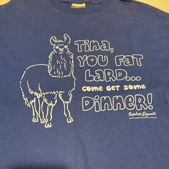 Vintage Napoleon Dynamite Blue T-Shirt Mens XL Tina Llama NWOT Nice