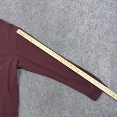 George Basic Crew Neck Long Sleeve T-Shirt Men’s Size XL/XG (46-48) Burgundy Red