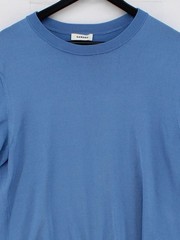 Sandro Men’s T-Shirt M Blue Acetate with Polyamide, Elastane Basic